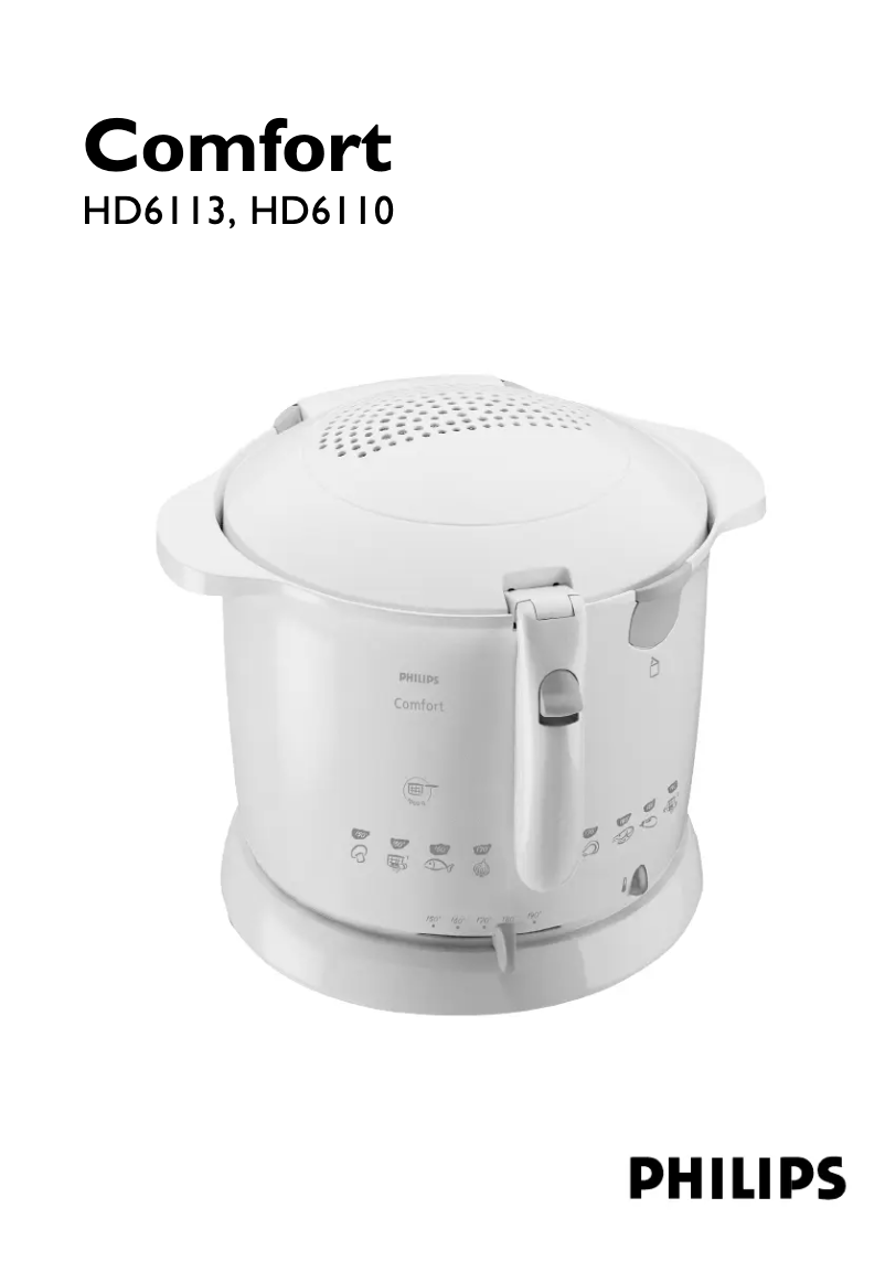 Image de la première page du manuel de l'appareil Comfort HD6110