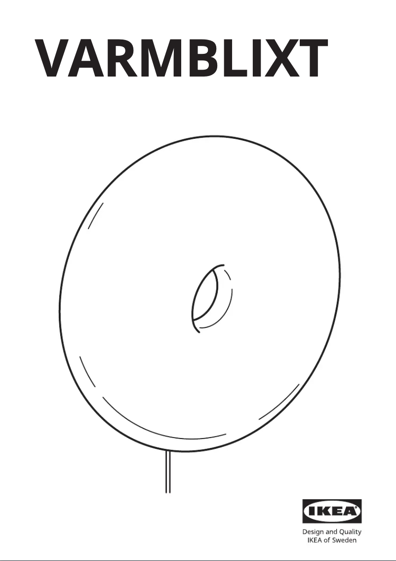 Image de la première page du manuel de l'appareil VARMBLIXT 405.251.43