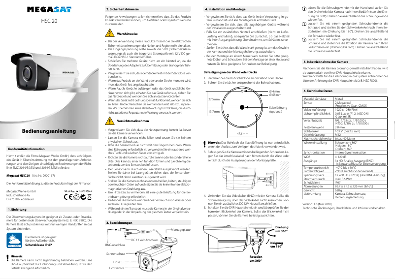 Página 1 del manual Manual de usuario Megasat HSC 20