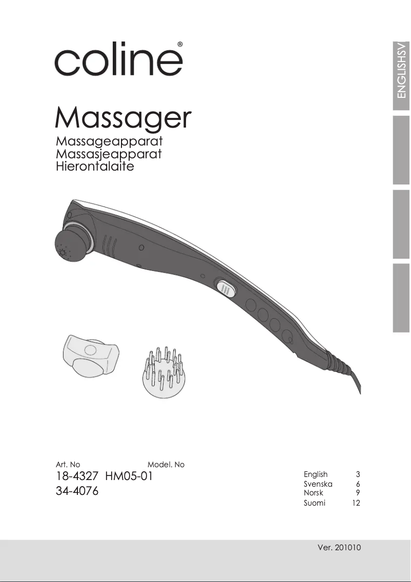 Image de la première page du manuel de l'appareil HM05-01