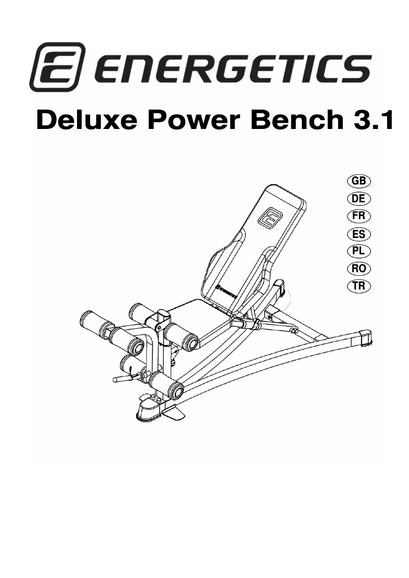 Page n°1 - Manuel utilisateur Energetics Deluxe Power Bench 3.1