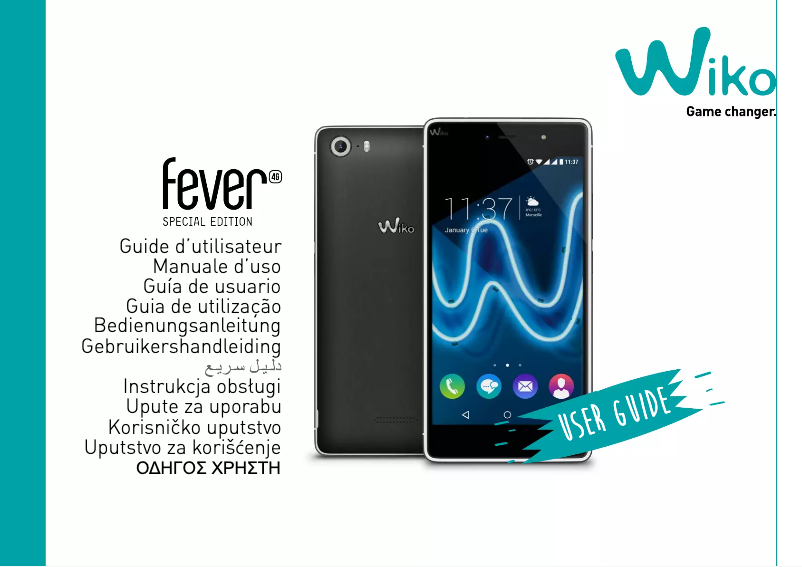 Page 1 de la notice Manuel utilisateur Wiko Fever 4G