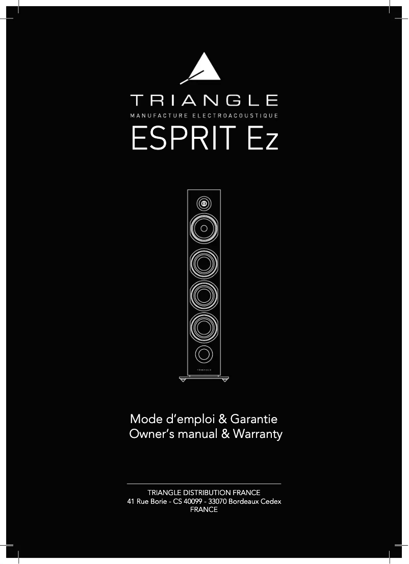 Page n°1 - Manuel utilisateur Triangle HEYDA EZ