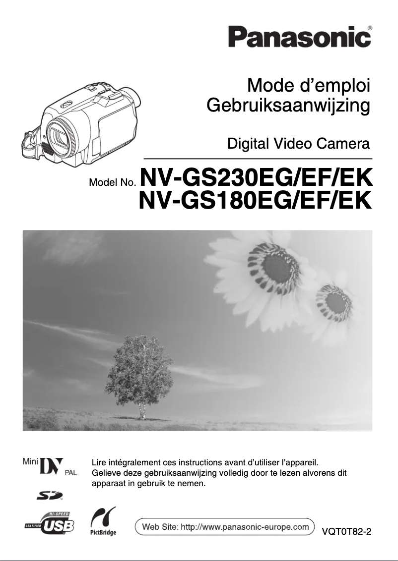 Página 1 del manual Manual de usuario Panasonic NV-GS230
