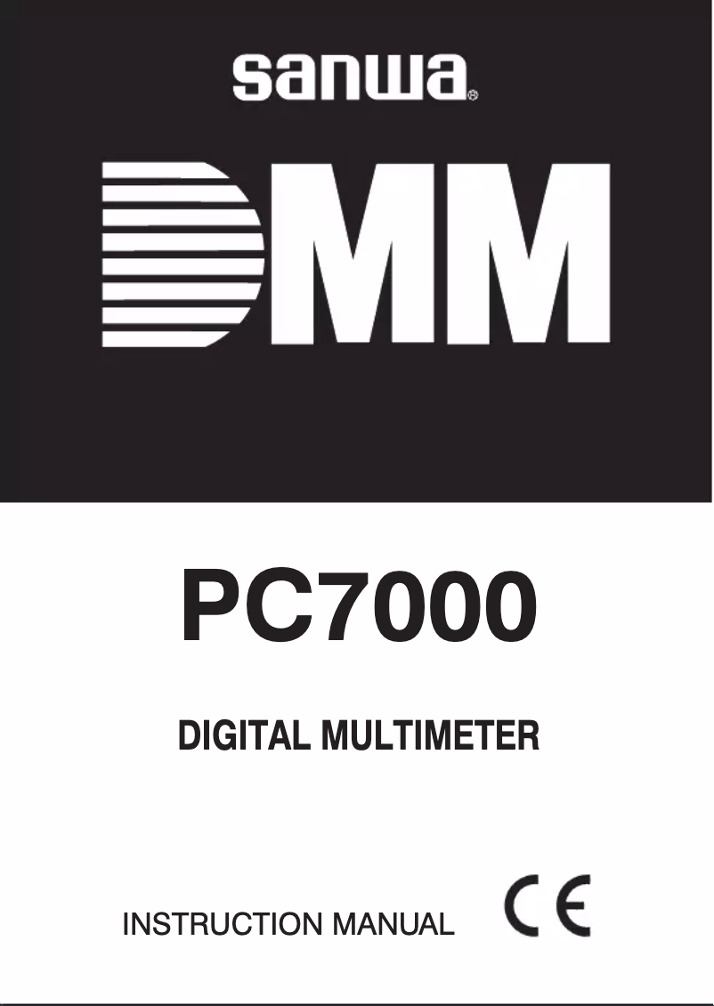 Page n°1 - Manuel utilisateur Sanwa PC7000