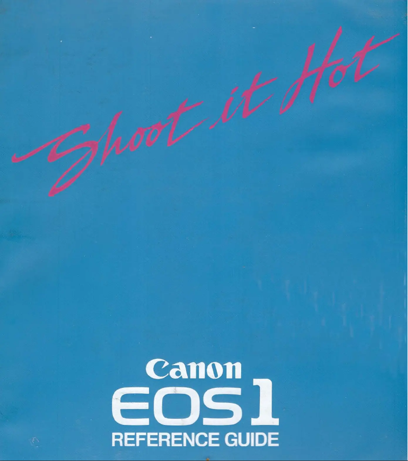 Page 1 de la notice Manuel utilisateur Canon EOS-1