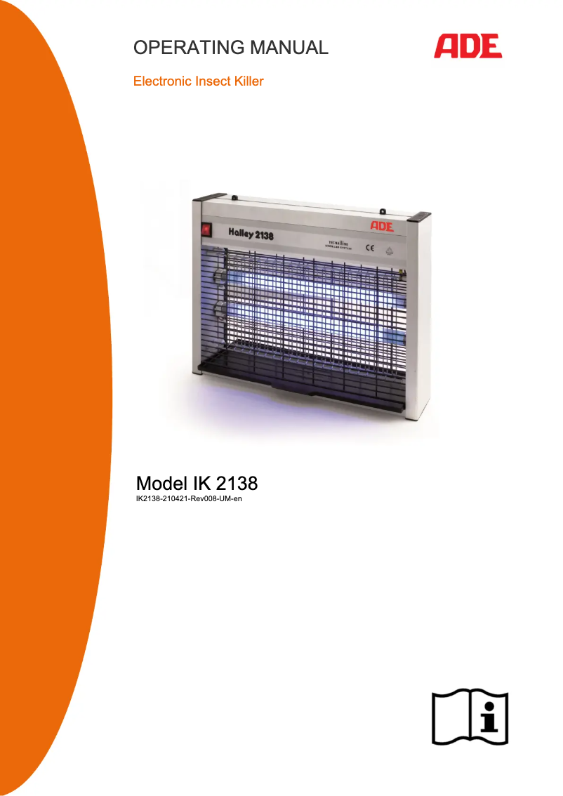 Page 1 de la notice Manuel utilisateur ADE IK 2138