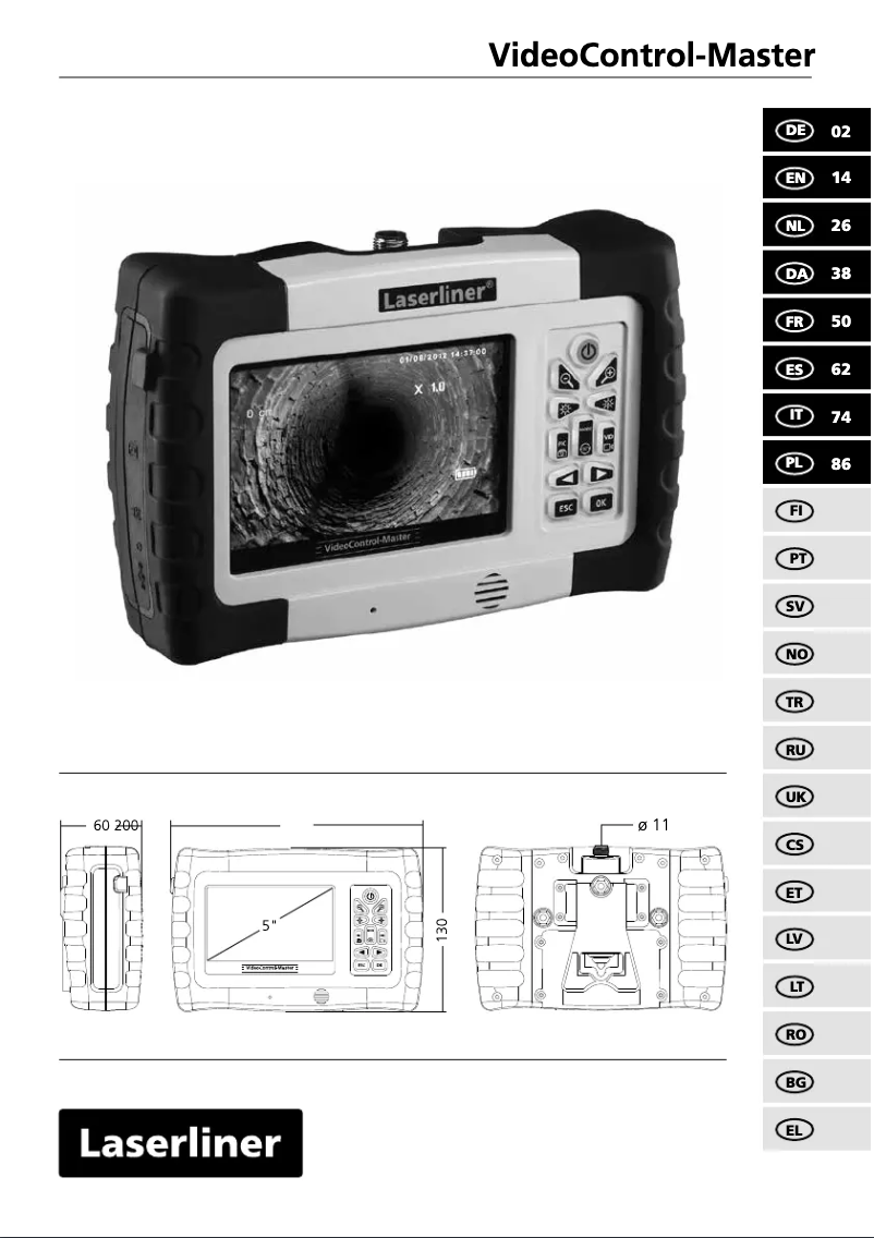Image de la première page du manuel de l'appareil PipeControlMobile-Camera