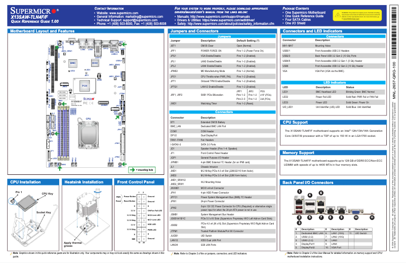Image de la première page du manuel de l'appareil X13SAW-F