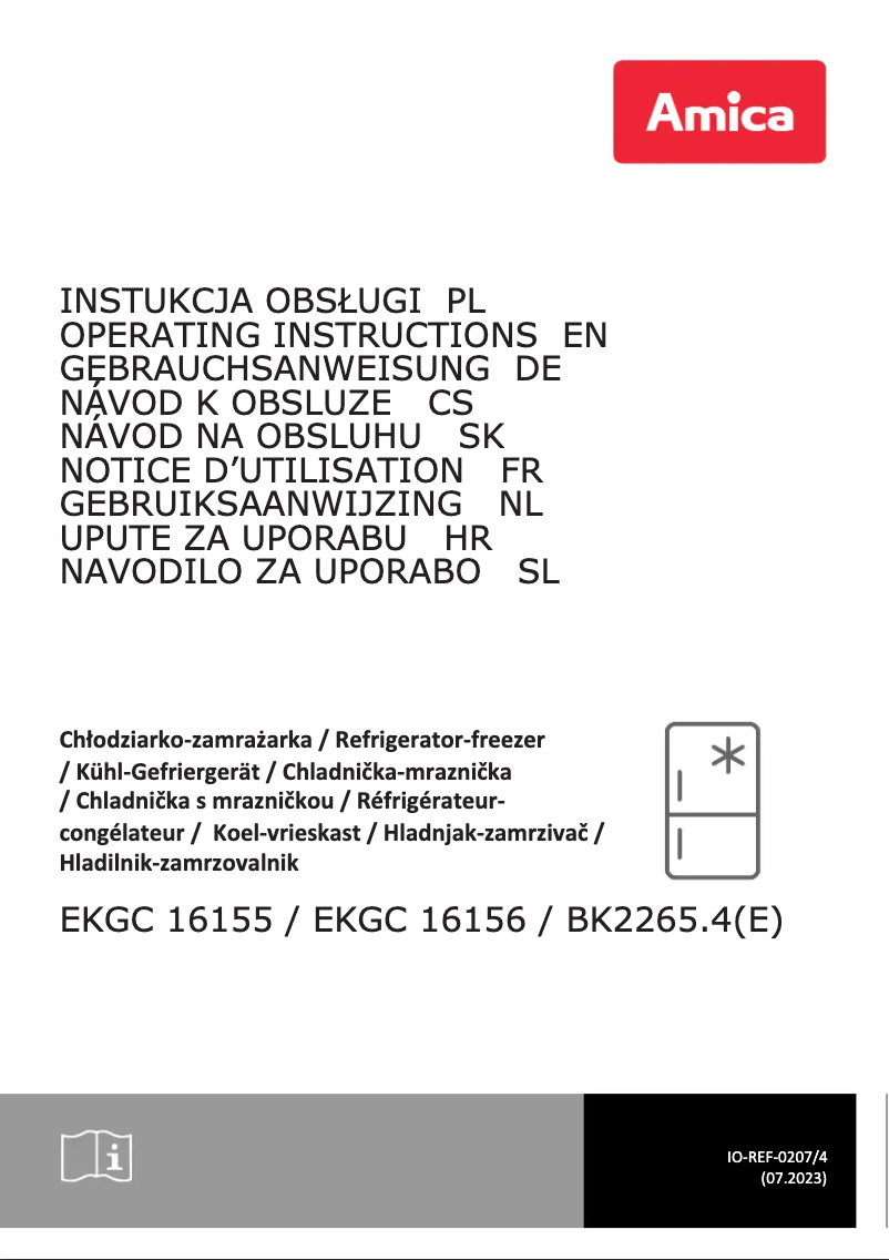 Page 1 de la notice Manuel utilisateur Amica BK2265.4