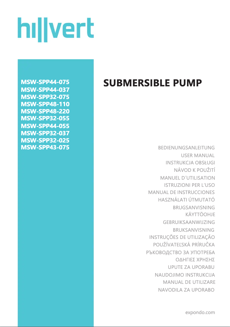 Page 1 de la notice Manuel utilisateur MSW MSW-SPP32-037
