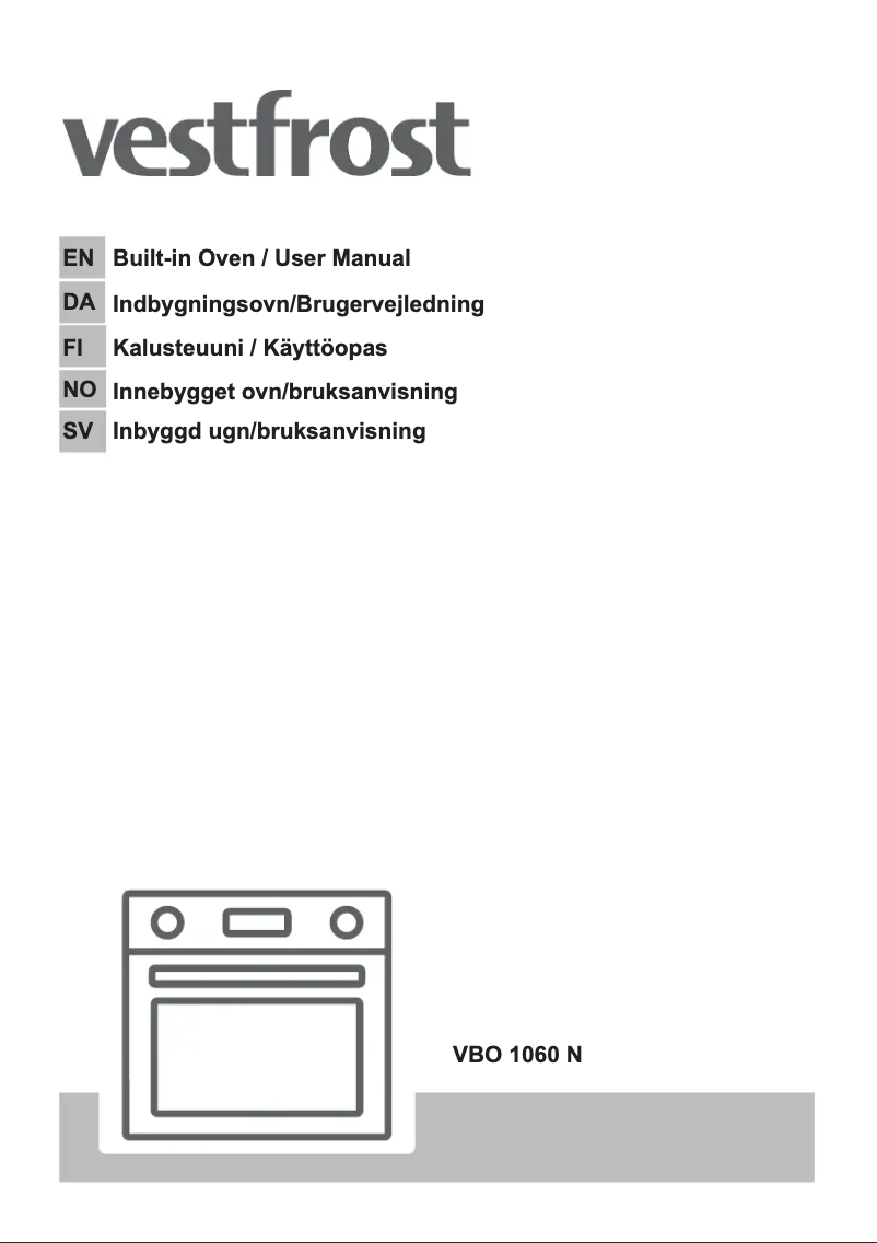 Page 1 de la notice Manuel utilisateur Vestfrost VBO 1060 N