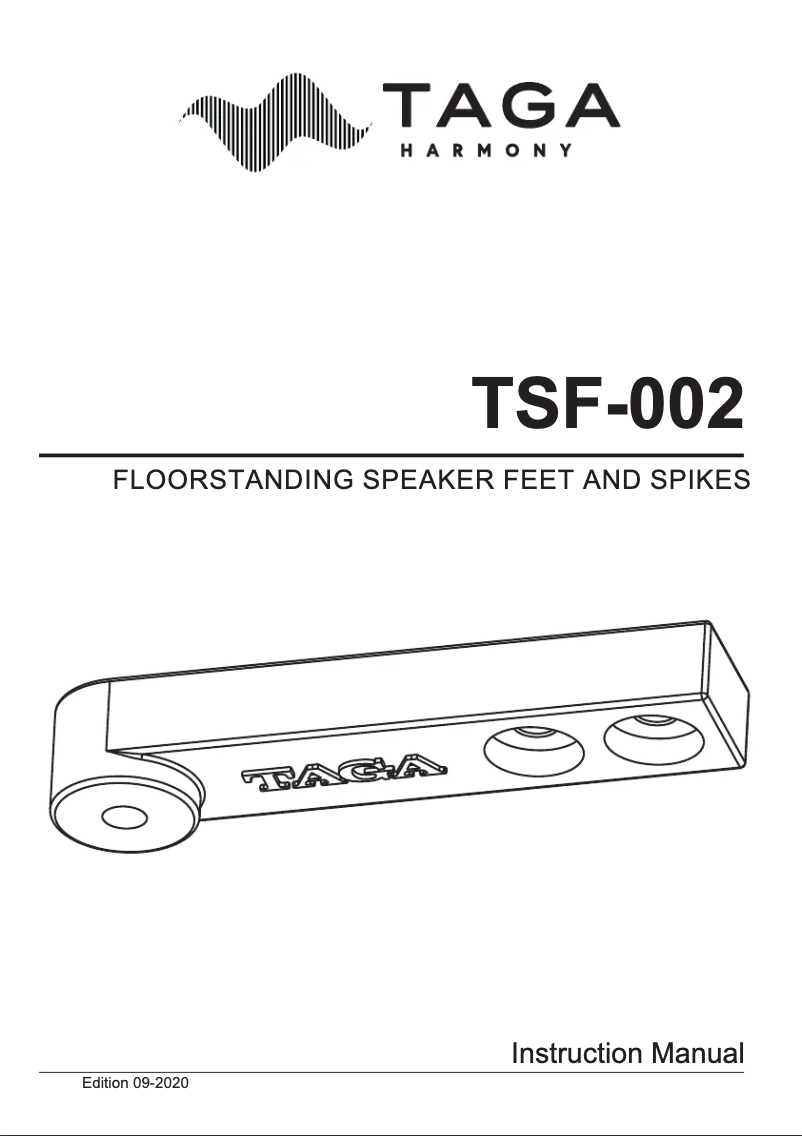 Page 1 de la notice Manuel utilisateur Taga Harmony TSF-002