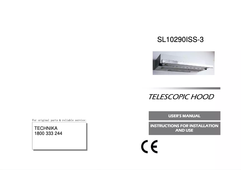 Page n°1 - Manuel utilisateur Technika SL10290ISS-3