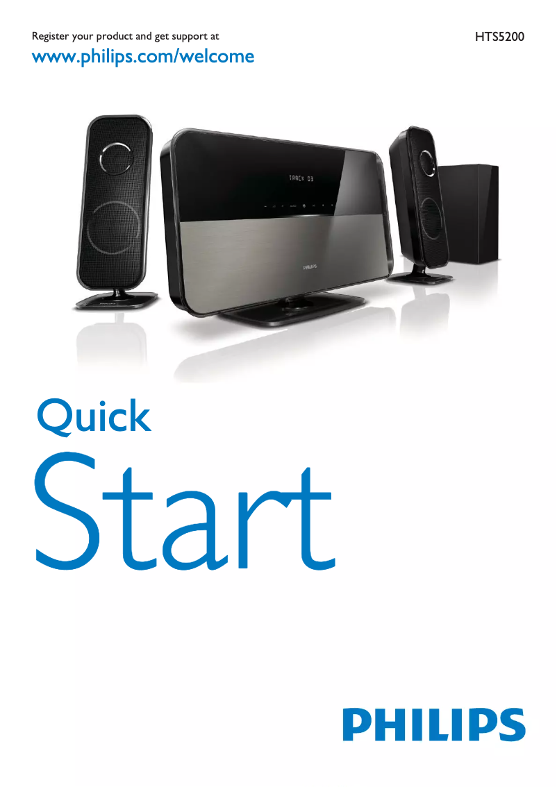 Imagen de la primera página del manual del dispositivo SoundHub HTS5200