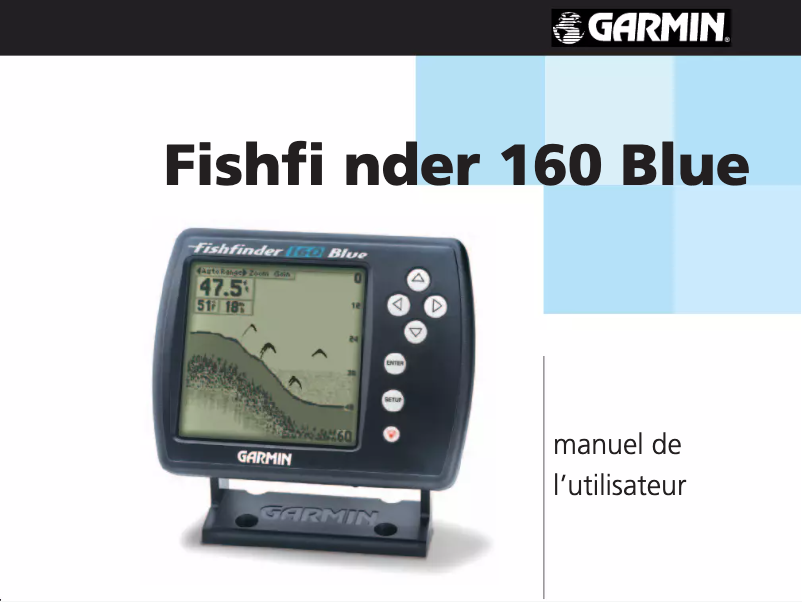 Image de la première page du manuel de l'appareil Fishfinder 160