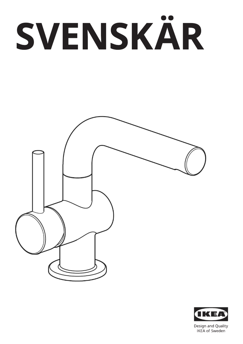 Image de la première page du manuel de l'appareil SVENSKAR