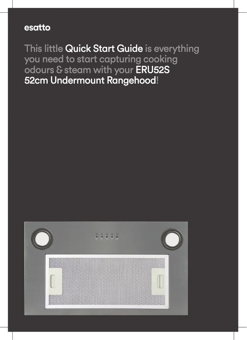 Página 1 del manual Guía de inicio rápido Esatto ERU52S