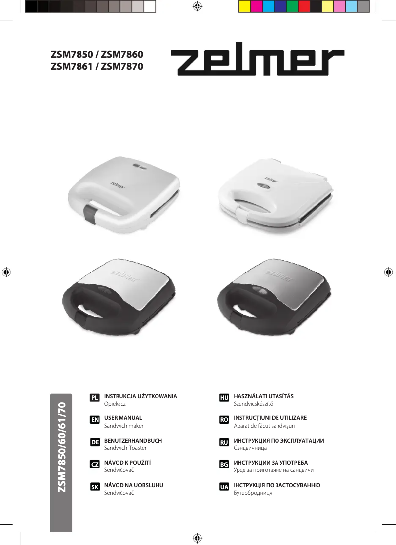 Page n°1 - Manuel utilisateur Zelmer ZSM7850S