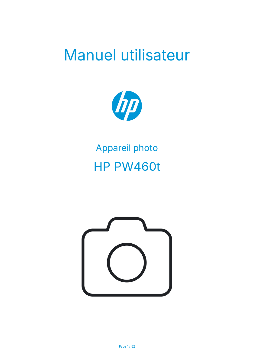 Page n°1 - Manuel utilisateur HP PW460t