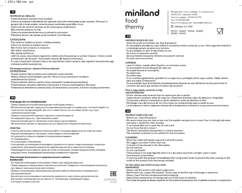 Image de la première page du manuel de l'appareil Food Thermy Leaves 89446