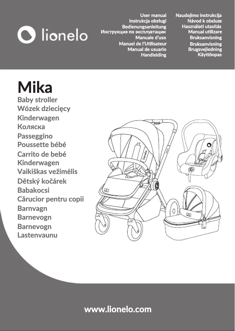 Page 1 de la notice Manuel utilisateur Lionelo Mika