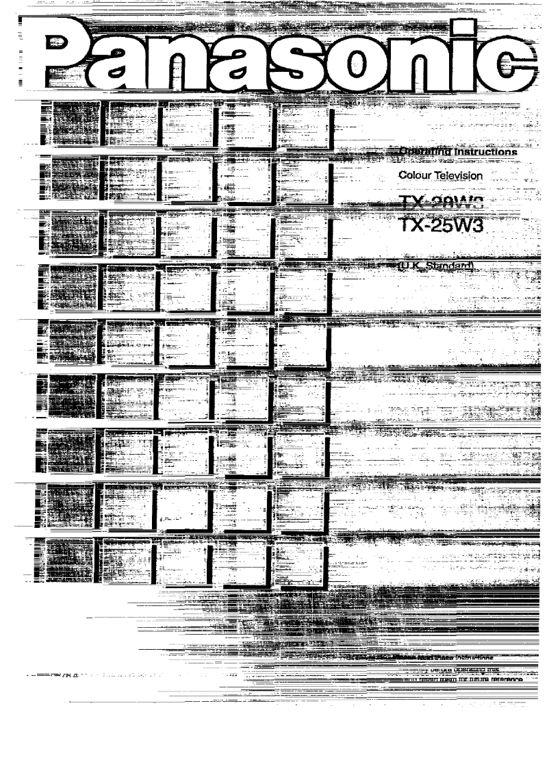 Page 1 de la notice Manuel utilisateur Panasonic TX-28W3