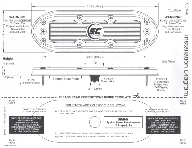 Page n°1 - Manuel utilisateur Shadow-Caster SCM-6