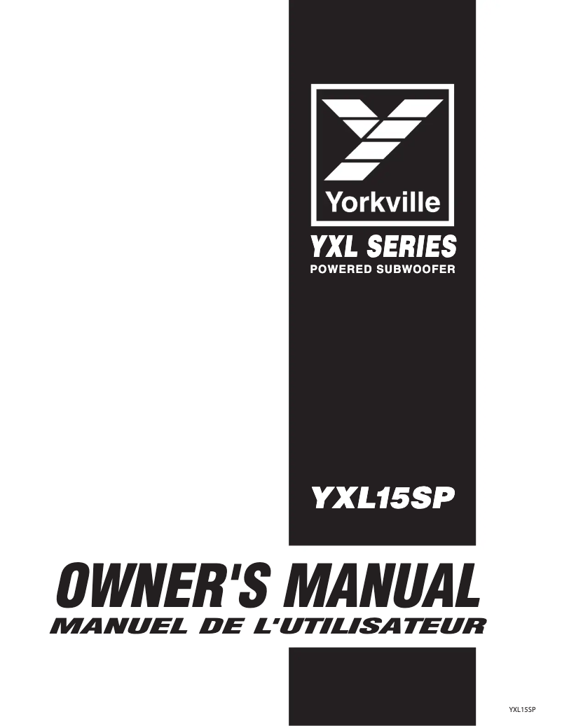 Imagen de la primera página del manual del dispositivo YXL15SP