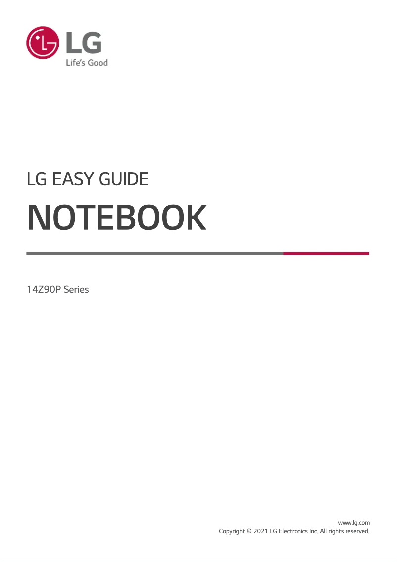 Page n°1 - Manuel utilisateur LG Gram 14Z90P-K