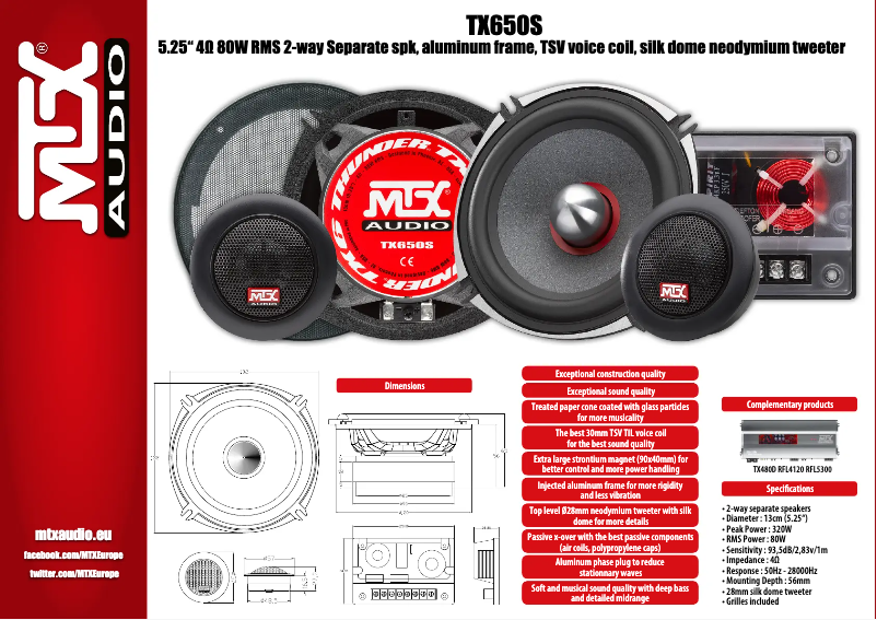 Image de la première page du manuel de l'appareil TX650S