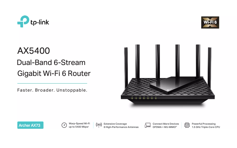 Page 1 de la notice Fiche technique TP-Link Nighthawk AX5400