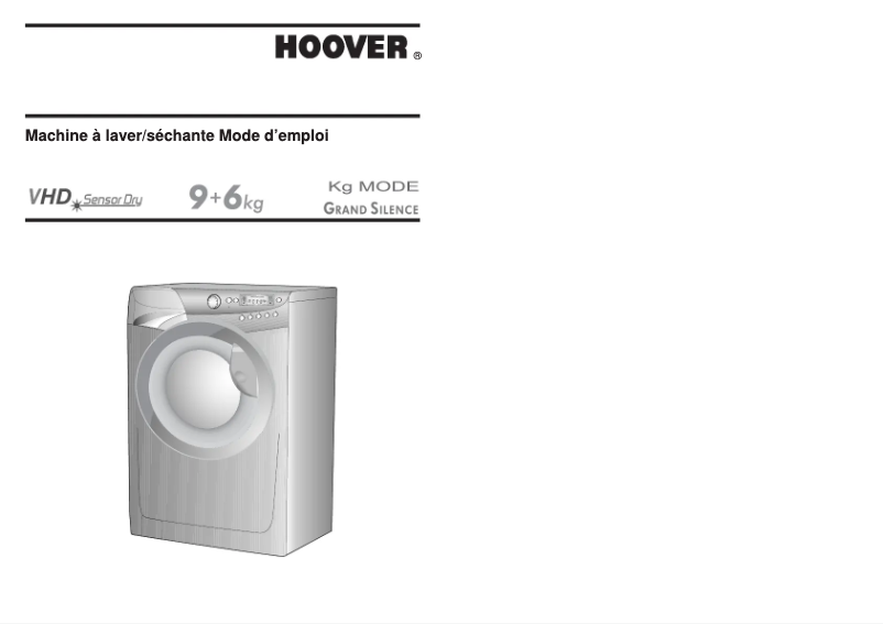 Page n°1 - Manuel utilisateur Hoover VH W964DP-47