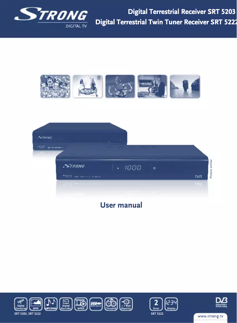 Page n°1 - Manuel utilisateur Strong SRT 5203