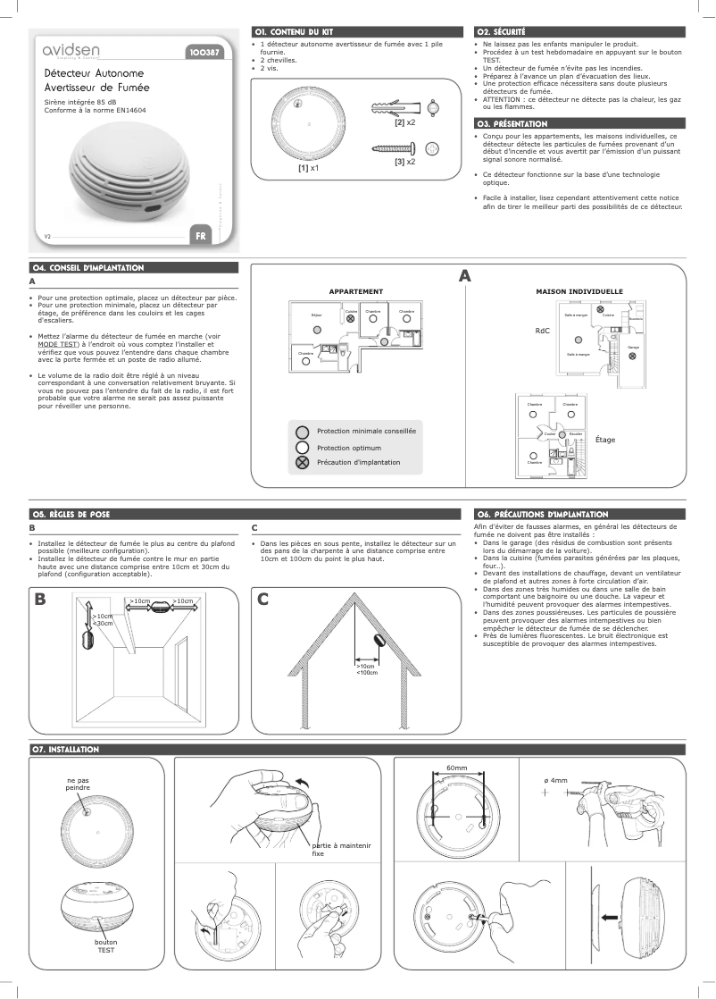 Image de la première page du manuel de l'appareil 100387
