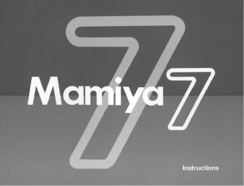 Page n°1 - Manuel utilisateur Mamiya 7