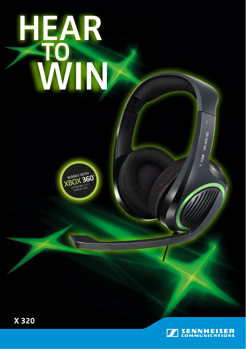 Page 1 de la notice Manuel utilisateur Sennheiser X320