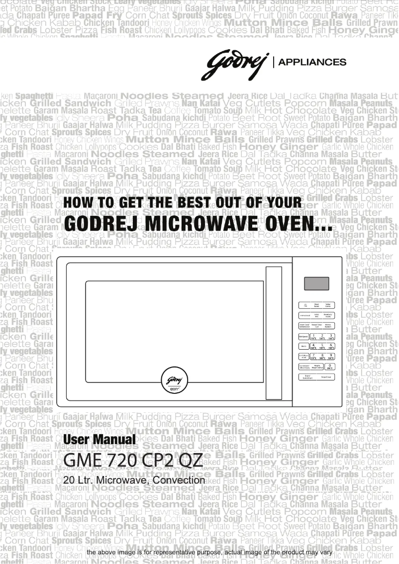 Page n°1 - Manuel utilisateur Godrej GME 720 CP2 QZ