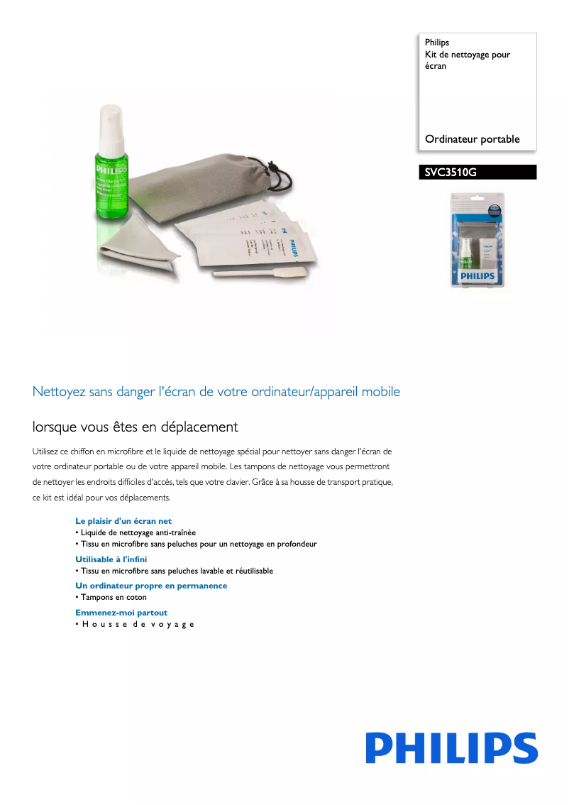 Image de la première page du manuel de l'appareil SVC3510G