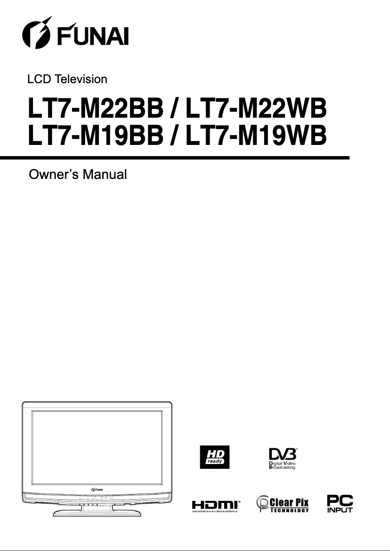 Page n°1 - Manuel utilisateur Funai LT7-M19WB