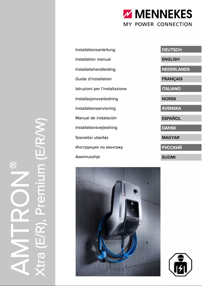 Page 1 de la notice Guide d'installation Mennekes AMTRON Premium E 11/22 T2
