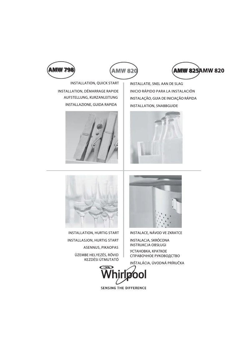 Page n°1 - Manuel utilisateur Whirlpool AMW 798