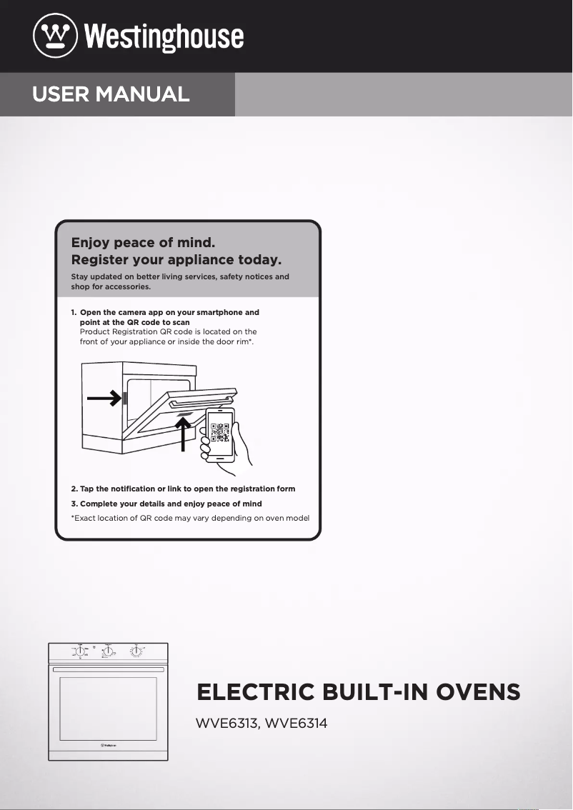 Image de la première page du manuel de l'appareil WVE6314