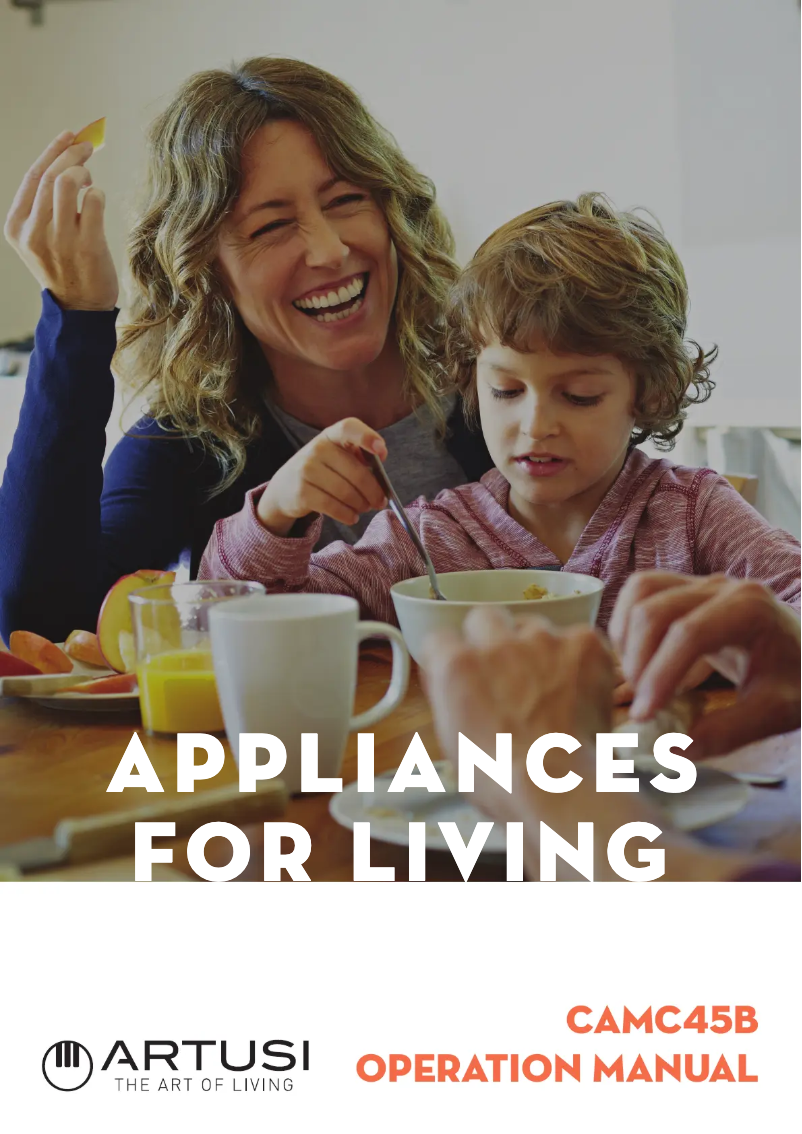 Page 1 de la notice Manuel utilisateur Artusi CAMC45B