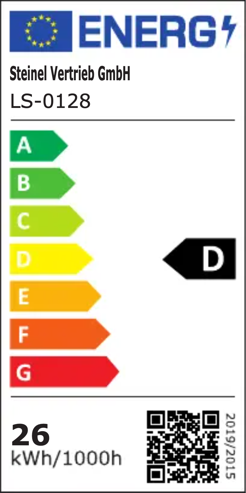 Page n°1 - Label énergétique Steinel RS PRO S30 SC