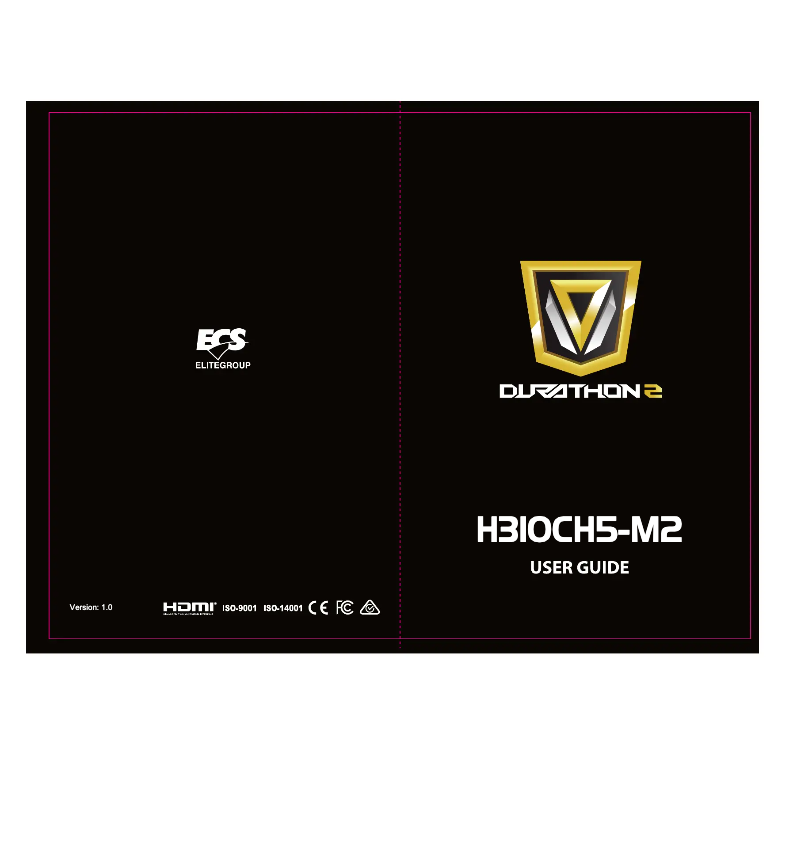 Page 1 de la notice Manuel utilisateur ECS H310CH5-M2
