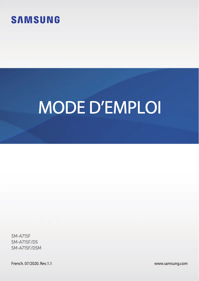 Página 1 del manual Manual de usuario Samsung Galaxy A72