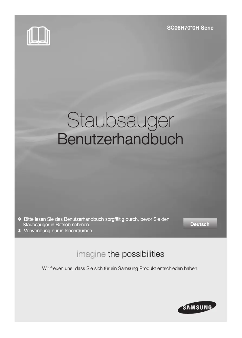 Page 1 de la notice Manuel utilisateur Samsung SC06H70F0H