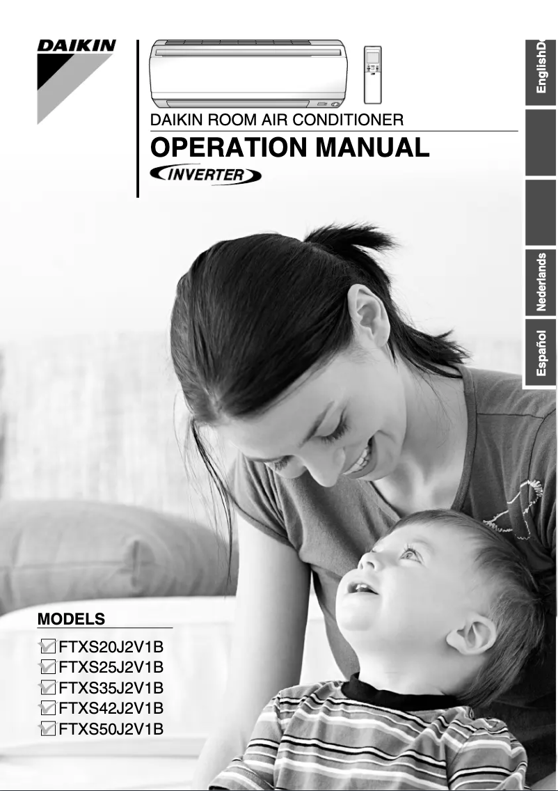 Page n°1 - Manuel utilisateur Daikin FTXS35J2V1B