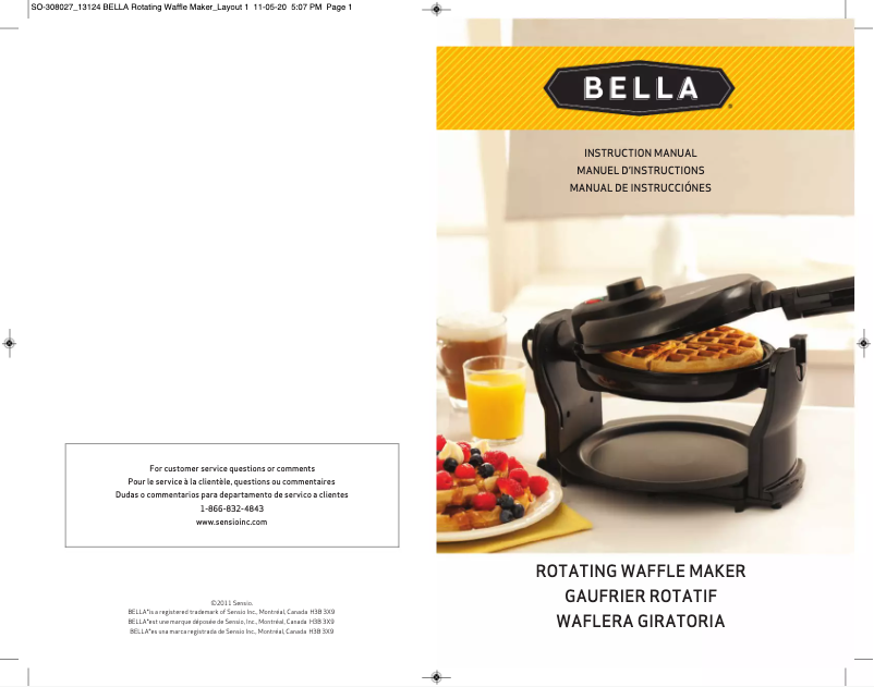 Page 1 de la notice Manuel utilisateur Bella BLA13591